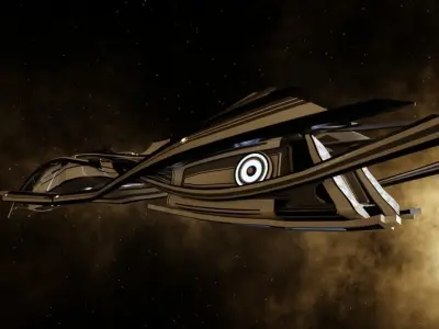 SCIFI Spaceship Low-poly 3D model