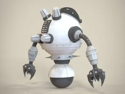 Robot with arms and legs 3D model