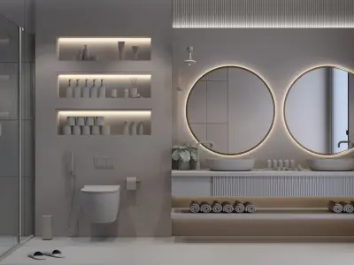 Modern bathroom  3D model