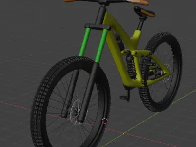 Realistic 3D Bicycle Model Detailed  Optimized 3D print model