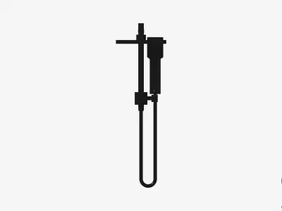 Shower - Twin - Luxury - Lane - Compact Low-poly 3D model