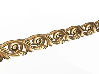 Ornament Element Molding 023 Low-poly 3D model