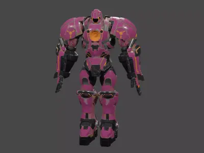 3D Model Mech Monster Suit Free low-poly 3D model
