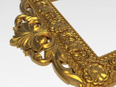 Carved Picture Frame 3D model 20