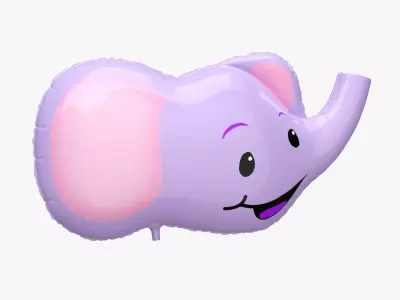 Foil decoration balloon 01 Elephant 3D model