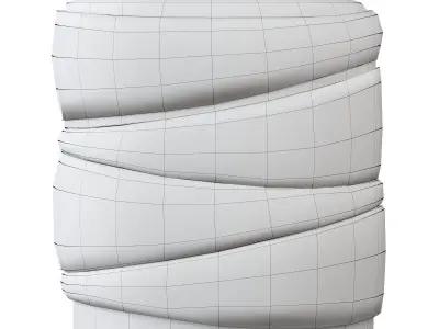 Bree Luxe ottoman 3D model