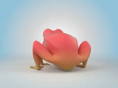 Tomato Frog 3D model