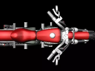 Harley Davidson Bike 3D print model