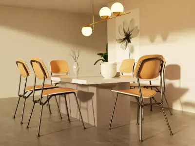 Kitchen furniture set 3D model