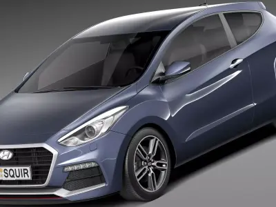 Hyundai i30 Turbo 3-door 2015 3D model