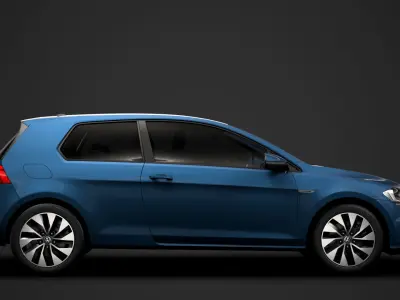 VW Golf TGI Bluemotion 3door Typ5G 2019 3D model