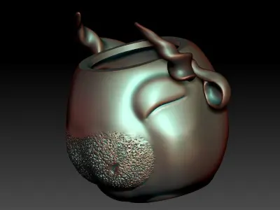 the cow face vase  3D print model