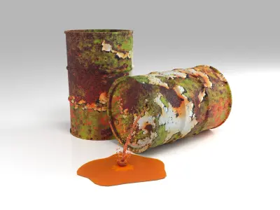 Oil barrel  3D model