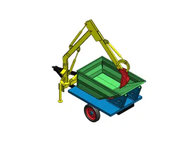 open drain cleaning machine Nala Man 3D model