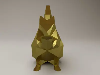 Modern Sculpture of Squirrel 3D print model