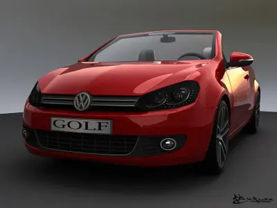 Volkswagen Golf Cabrio 2012 3D model