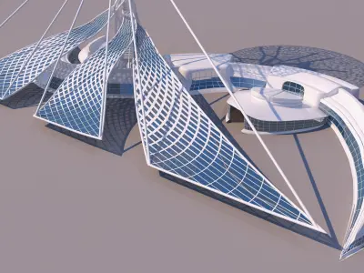 0084 - Organic Building 3D model