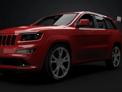 Jeep Grand Cherokee SRT 8  Realistic 3D model