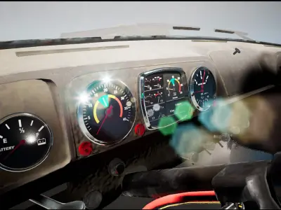 Truck Levo M2542 - Unreal Engine Project Low-poly 3D model