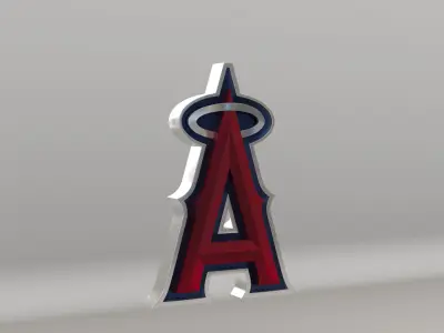MLB Los Angeles Angels Team Logo 3D model