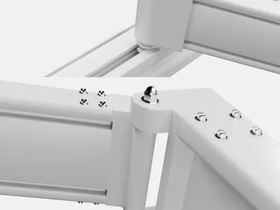 Awnings Striped Set 3D model