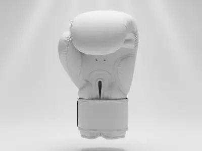 Professional Training Boxing Glove Low-poly 3D model