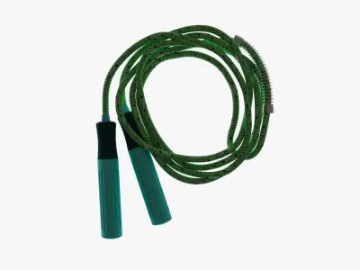 Skipping green 3D model