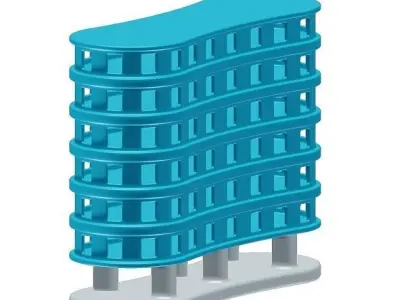 Kids Multistorey Toy 3D model