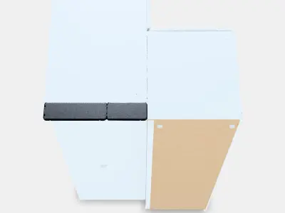 PAX - GRIMO Corner wardrobe 1 Low-poly 3D model