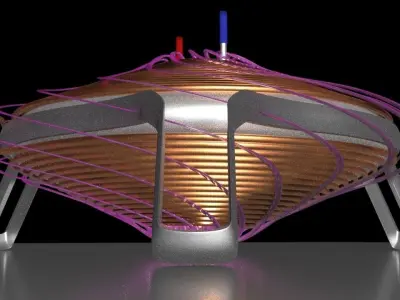 Electro Magnetic Induction Heater - Steam Engine  - Concept 3D model