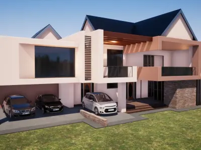 Five Bedroom Mansion 3D model