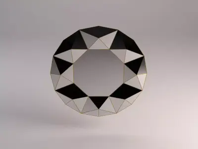 MIRROR---Triangular relief 3D model