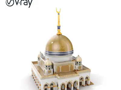Ornate Mosque Architecture Model Pack Low-poly 3D model order