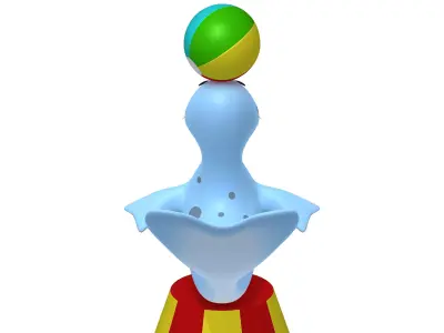 Seal cartoon 3D model