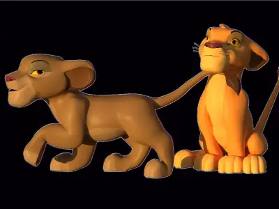 Disney Lion Cubs 3D model
