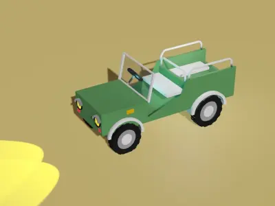 safari car 3d model  Free low-poly 3D model