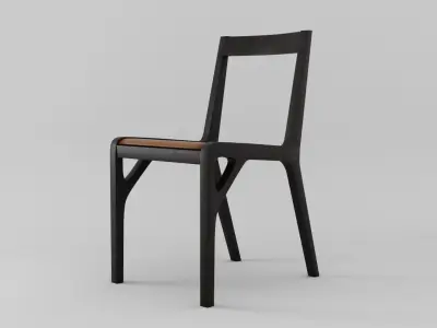 Alpha Chair Low-poly 3D model