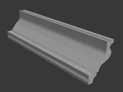 Cornice Moulding  Low-poly 3D model