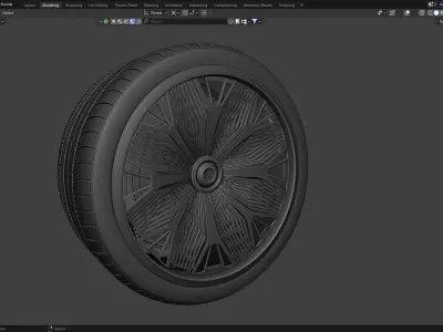 Luxury 3d Rim Model  3D model