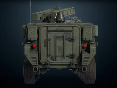Military APC B420 Low-poly 3D model