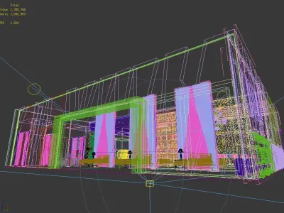 Exhibition - Area - 19X221-3DMAX2009-011 3D model