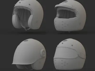 Motorcycle Helmet 3D model