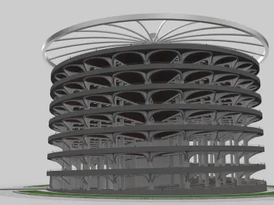 Parking Lot Building 3D model