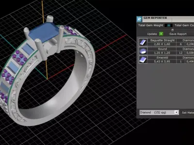 ring woman  3D print model 126