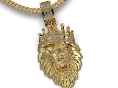 I said lion with stones 3D print model