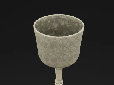Ornate Chalice Low-poly 3D model