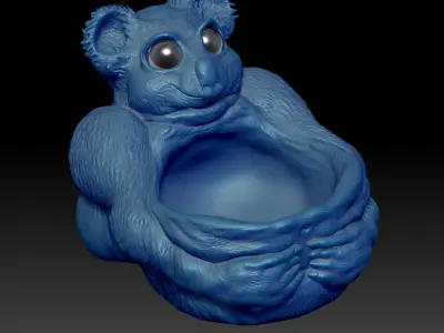 Teddy Bear Bag - STL 3D Print Model High-Polygon 3D print model