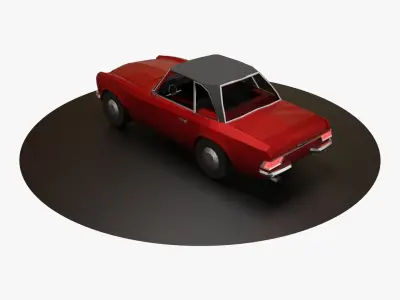 Mercedes Benz SL 280 Low Poly Low-poly 3D model