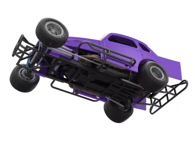 Vintage Dirt Modified stock car Scale 1 to 25 3D print model