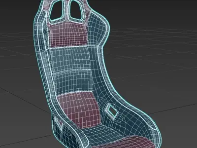 Racer Seat 3D model